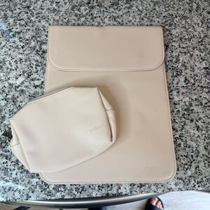 Mosiso | Cream Laptop Sleeve and Pouch Set